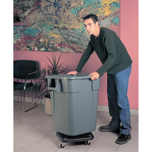 Square BRUTE&reg; Dollies, Polyethylene, Black Equipment World