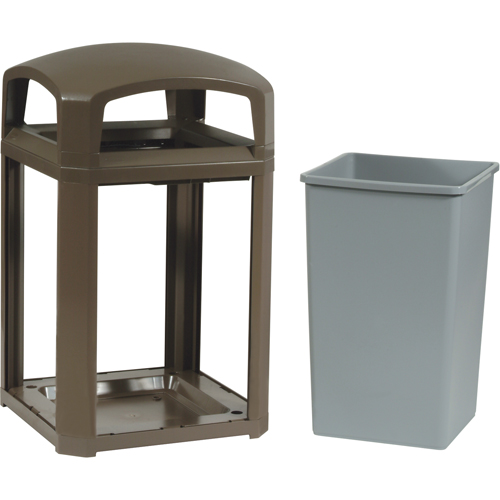 Landmark Series&reg; Classic Container Frame With Rigid Liner, Galvanized Steel, 35 US gal. Equipment World