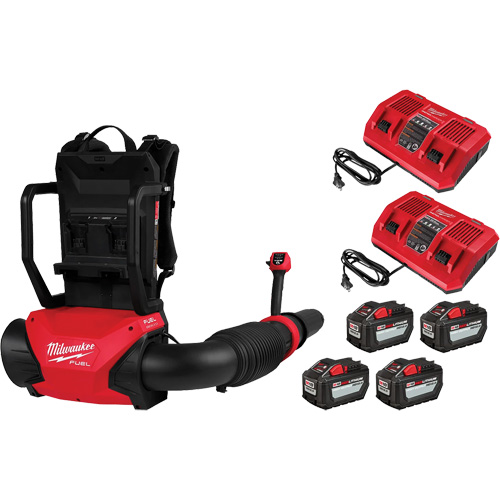 M18 FUEL Dual Battery Backpack Blower Kit, 18 V, 155 MPH Output, Battery Powered Equipment World