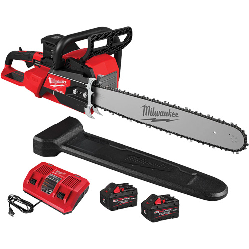 Fuel 20" Dual Battery Chainsaw Kit, Battery Powered, 5.8 HP Equipment World