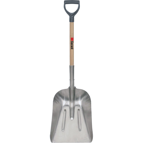 #8 Grain Scoop Shovel, Wood, Aluminum Blade, D-Grip Handle, 29" Length Equipment World