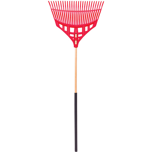 Leaf Rake, 24" Blade, Wood Handle, Plastic Blade Equipment World