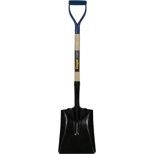 Square Point Shovel, Hardwood, Tempered Steel Blade, D-Grip Handle, 41-1/2" Long Equipment World