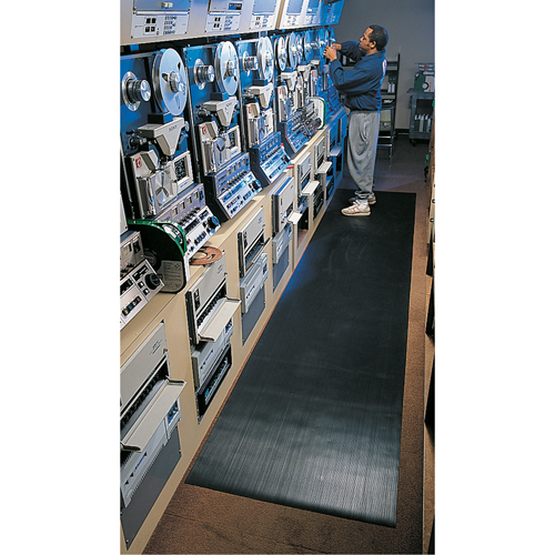 Standard Mat No.381, Ergonomic, 3' x 105' x 1/8", Black Equipment World