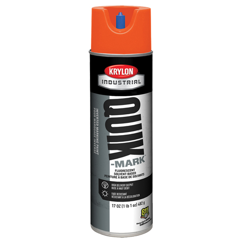 Industrial Quik-Mark Solvent-Based Inverted Marking Paint, 17 oz., Aerosol Can Equipment World