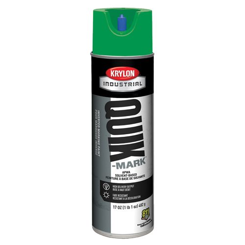 Industrial Quik-Mark Solvent-Based Inverted Marking Paint, 17 oz., Aerosol Can Equipment World