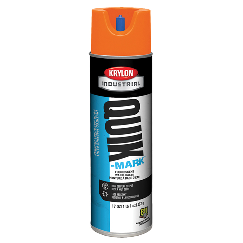 Industrial Quik-Mark Water-Based Inverted Marking Paint, 17 oz., Aerosol Can Equipment World