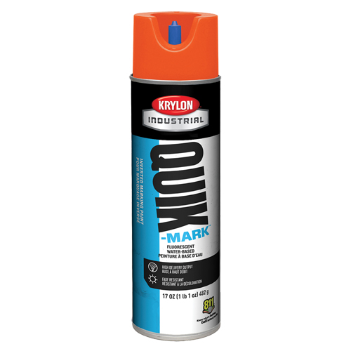 Industrial Quik-Mark Water-Based Inverted Marking Paint, 17 oz., Aerosol Can Equipment World