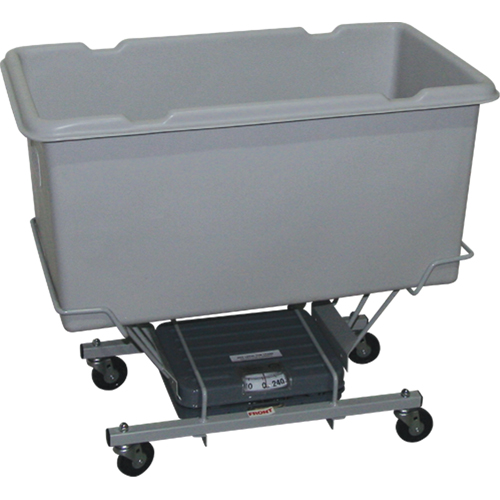 Scale Carts, Polyethylene, 33" L x 19" W x 29" H, 5 cu. Ft. Volume, 250 lbs. Capacity Equipment World
