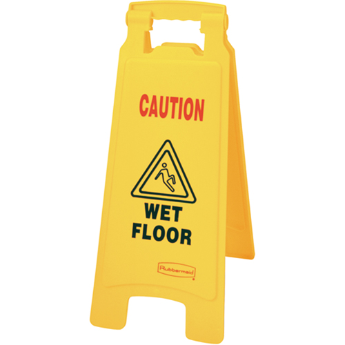 "Wet Floor" Safety Signs, English with Pictogram Equipment World