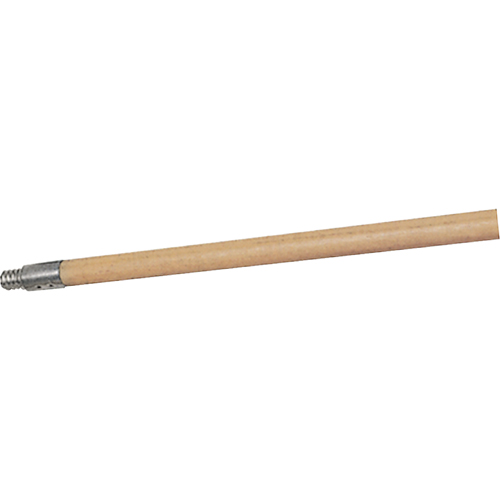 Structural Foam Push Broom Handle, Wood, ACME Threaded Tip, 15/16" Diameter, 60" Length Equipment World