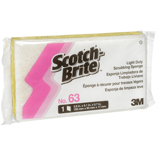 Scotch-Brite Light-Duty Scrub Sponge, Cellulose/Scrubbing, 3-1/2" W x 6" L Equipment World