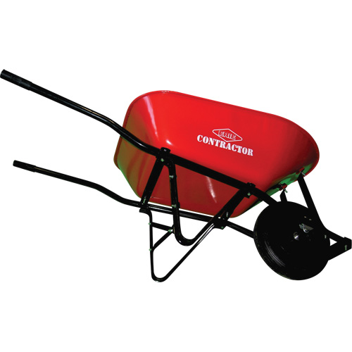 Contractor Wheelbarrow, 6 cu. ft., Steel Tray Equipment World