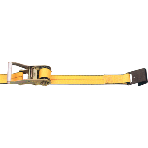 Ratchet Straps, Flat Hook, 2" W x 30' L, 3335 lbs. (1513 kg) Working Load Limit Equipment World