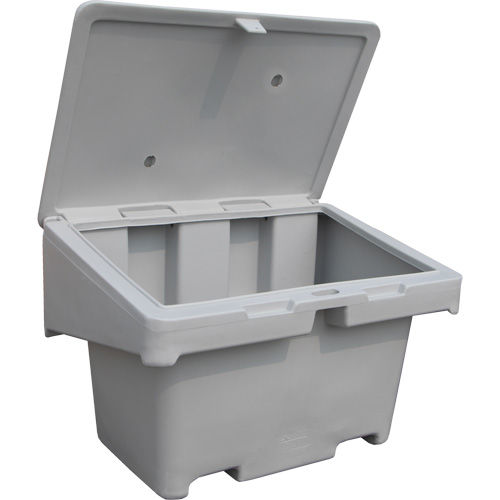 Salt Sand Container SOS, With Hasp, 42" x 29" x 30", 11 cu. Ft., Grey Equipment World
