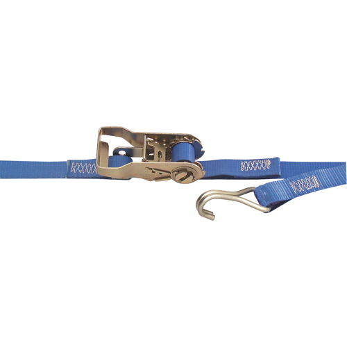 Heavy-Duty Utility Straps, Wire Hook, 1" W x 13' L, 167 lbs. (76 kg) Working Load Limit Equipment World