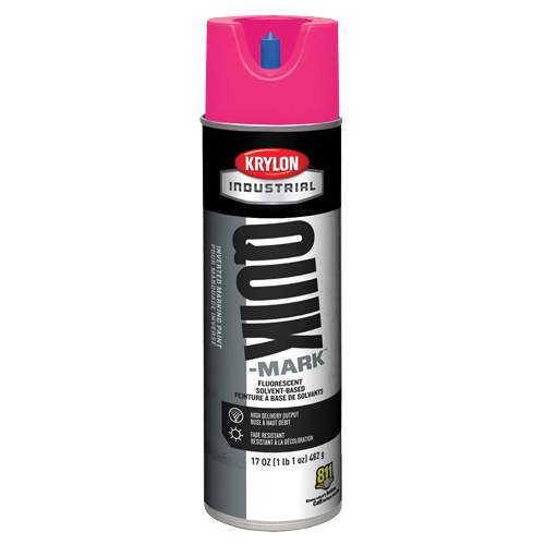 Industrial Quik-Mark Solvent-Based Inverted Marking Paint, 17 oz., Aerosol Can Equipment World