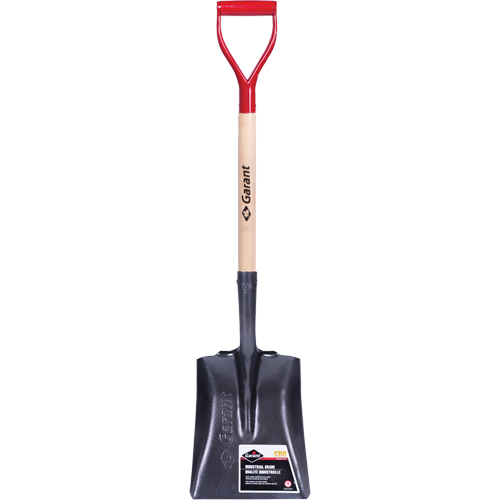 Pro Square Point Shovel, Wood, Tempered Steel Blade, D-Grip Handle, 27-3/4" Long Equipment World