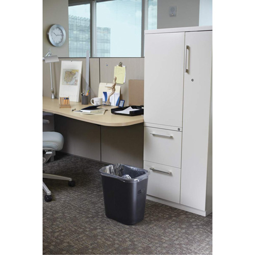 Soft Wastebasket, 28 Quarts, Plastic Equipment World