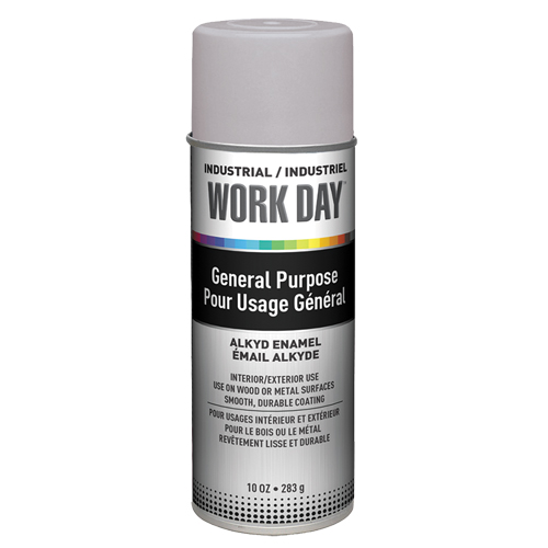 Industrial Work Day Paint, Grey, Very Flat, 10 oz., Aerosol Can Equipment World