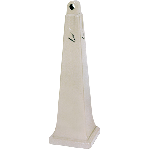 Groundskeeper Cigarette Waste Collectors, Free-Standing, Plastic, 1 US gal. Capacity, 39-3/4" Height Equipment World