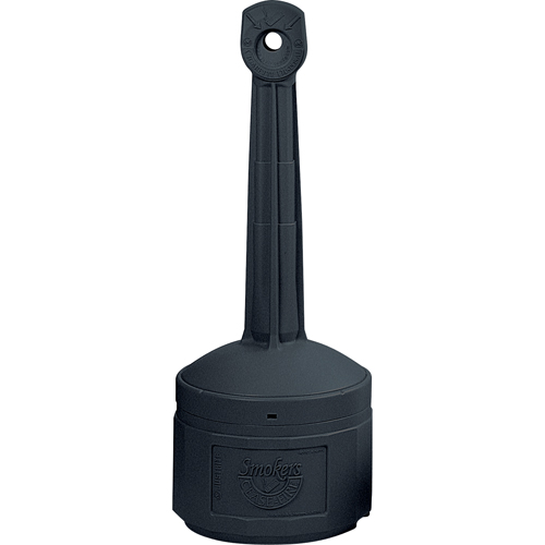 Smokers Cease-Fire&reg; Cigarette Butt Receptacle, Free-Standing, Plastic, 1 US gal. Capacity, 30" Height Equipment World