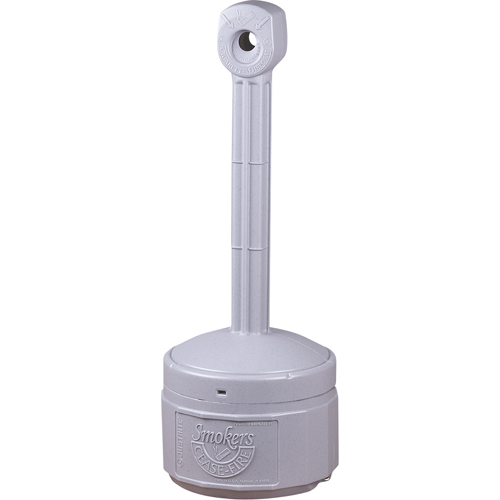 Smokers Cease-Fire&reg; Cigarette Butt Receptacle, Free-Standing, Plastic, 1 US gal. Capacity, 30" Height Equipment World