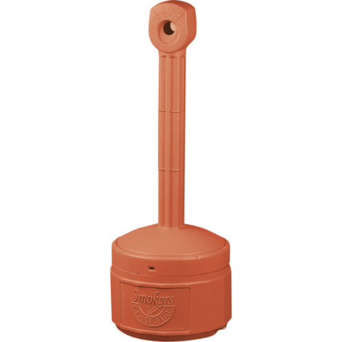 Smokers Cease-Fire&reg; Cigarette Butt Receptacle, Free-Standing, Plastic, 1 US gal. Capacity, 30" Height Equipment World