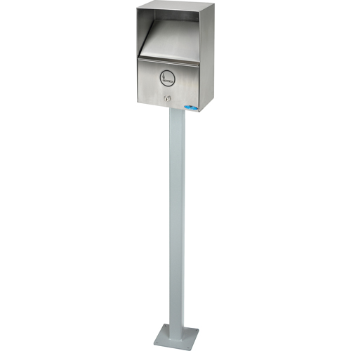 Smoking Receptacles, Wall-Mount, Stainless Steel, 3.3 Litres Capacity, 13-1/2" Height Equipment World