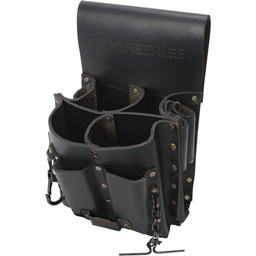 Tool Belt Pouch, Multiple Tool Holder, Leather, 8 Pockets Equipment World
