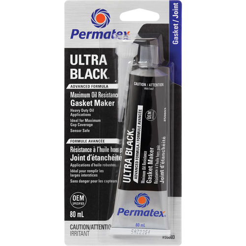Ultra Black&reg; Gasket Maker, Tube, Black Equipment World