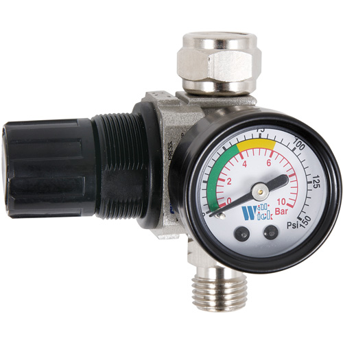 Air Dial Regulator with Gauge for Spray Gun, 1/4" NPT, 135 PSI Max. PSI, Standard Equipment World