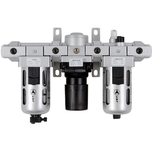 AFRLMS12 3-Piece Standard Air Filter, Regulator & Lubricator, 1/2" NPT Equipment World