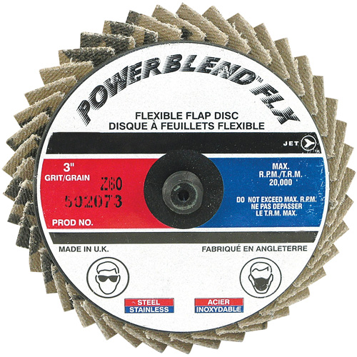 Powerblend FLX Roll-On Flap Disc, 3" x 60 Grit, Zirconia Alumina Equipment World