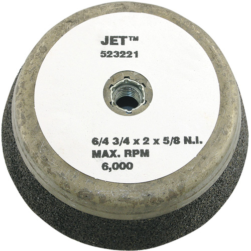 Resin Bond Cup Wheel, 6" x 2", 5/8"-11NC Arbor, Type 11 Equipment World