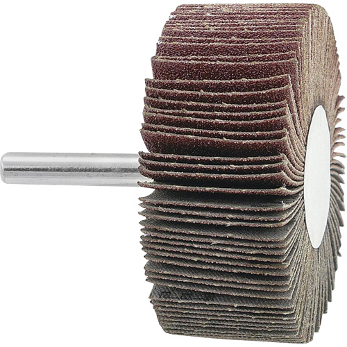 Mounted Flapwheel, 120 Grit, 2-1/2" x 1" x 1/4" Equipment World