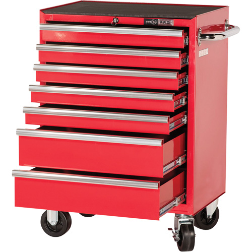 PRC2707 Pro Series Roller Cabinet, 7 Drawers, 27" W x 16" D x Red Equipment World