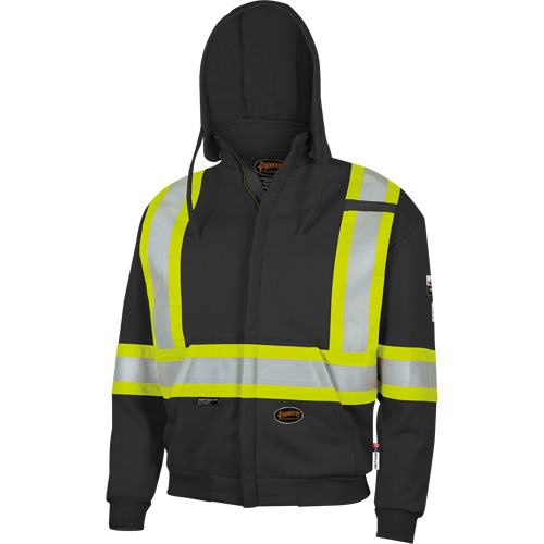 337SF Capuche &agrave; fermeture &eacute;clair ignifug&eacute;e, Hommes, Petit, Noir, 22 cal/cm² Equipment World