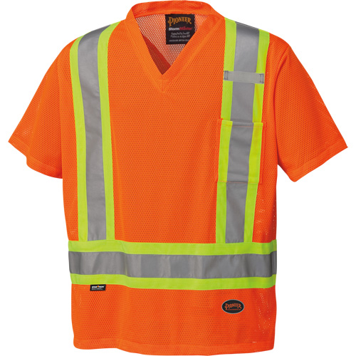 5994 T-shirt de s&eacute;curit&eacute; haute visibilit&eacute;, Polyester, 2T-Grand, Orange haute visibilit&eacute; Equipment World