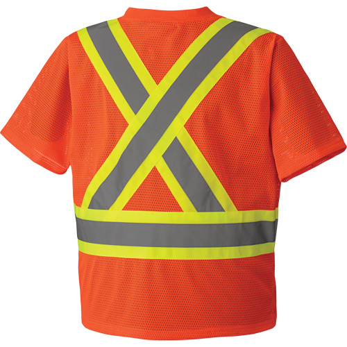 5994 T-shirt de s&eacute;curit&eacute; haute visibilit&eacute;, Polyester, 2T-Grand, Orange haute visibilit&eacute; Equipment World