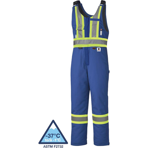 5524A High-Visibility Flame-Resistant Quilted Safety Coveralls, 2X-Large, Royal Blue Equipment World