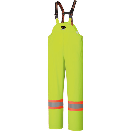5895 High Visibility Flame Resistant Waterproof Bib Pants, 2X-Large, High Visibility Lime-Yellow Equipment World