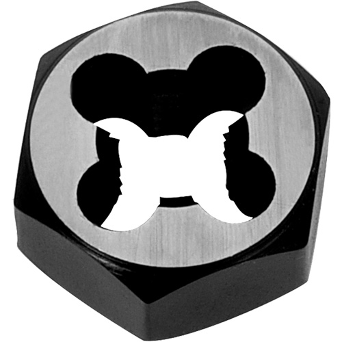 Hexagon Rethreading Bolt Die, 1" Dia., M6x1 Thread, Chromium Steel Equipment World