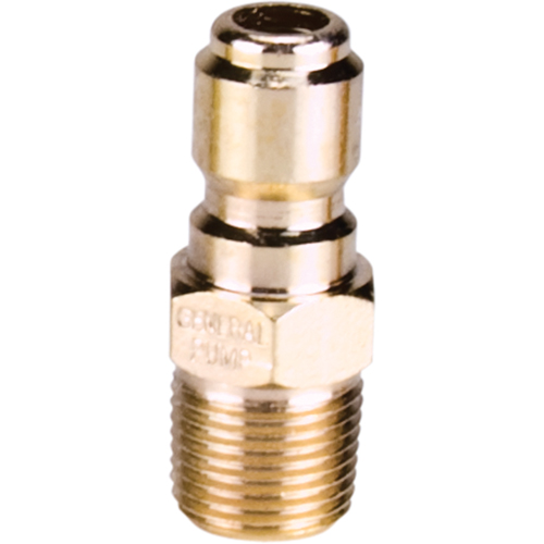 3/8" Male Plated Steel Quick Disconnect Plug Equipment World