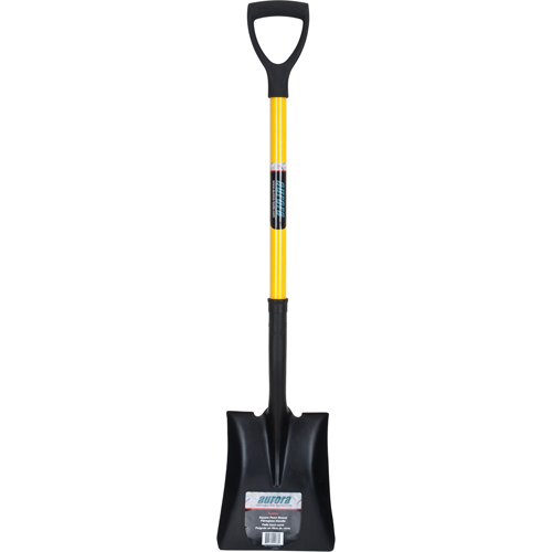 Square Point Shovel, Fibreglass, Tempered Steel Blade, D-Grip Handle, 32-1/2" Long Equipment World