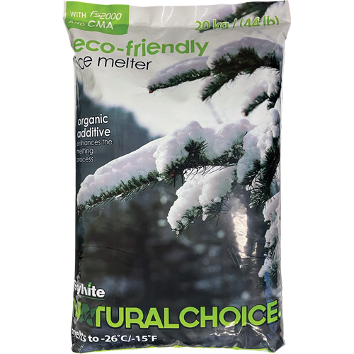 Produits de d&eacute;glaçage Natural Choice, Sac, 44 lb(20 kg), Point de fonte -26°C (-14,8°F) Equipment World