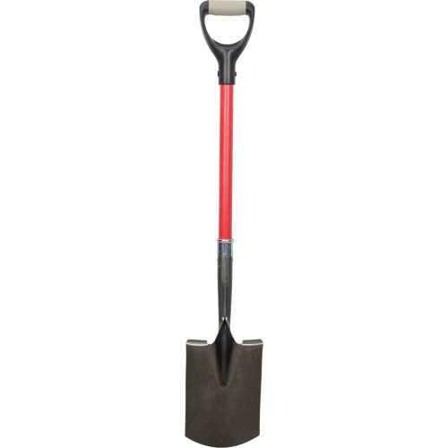 Heavy-Duty Shovels, Fibreglass, Carbon Steel Blade, D-Grip Handle, 30-1/2" Long Equipment World