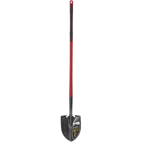 Pro Round Point Shovel, Tempered Steel Blade, Fibreglass, Straight Handle Equipment World