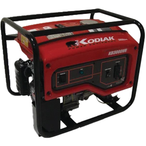 Kodiak KD3000VR Portable Generator, 2400 W Rated, 120 V, 16 L Tank Equipment World