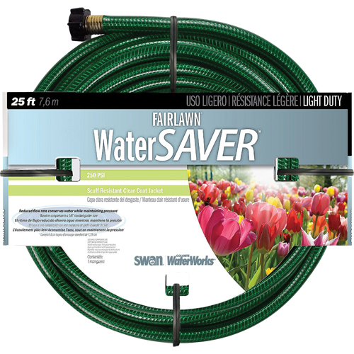 Fairlawn Watersaver Light Duty Garden Hoses, Nylon, 1/2" dia. x 25' Equipment World